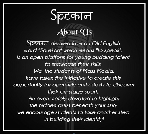 SPEकान - First Open Mic Event By Valia College Of Commerce & Arts