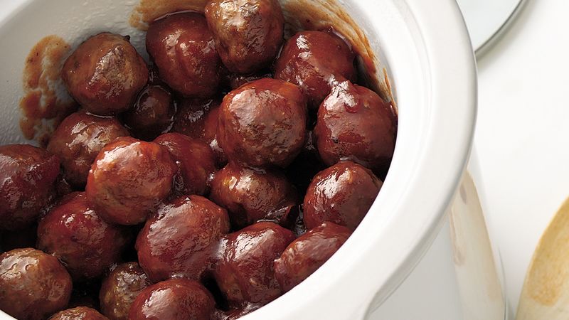 Slow Cooker Barbecue Meatballs