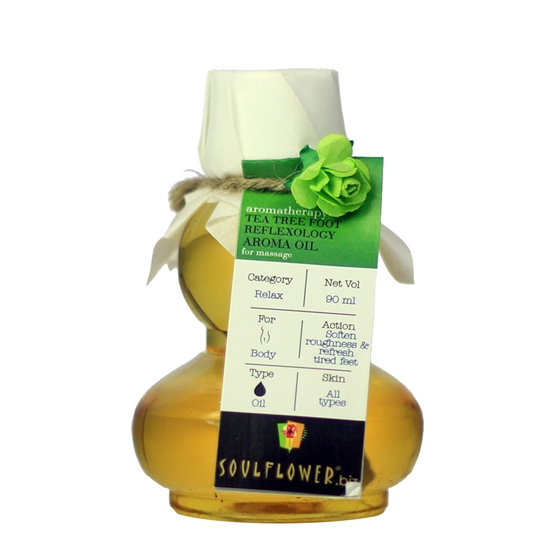 Soulflower Tea Tree Foot Reflexology Aroma Massage Oil