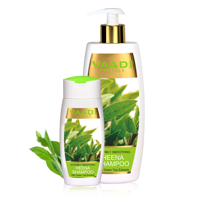 Vaadi Herbals Superbly Smoothing Heena Shampoo With Green Tea Extracts