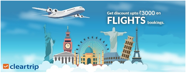 Use Cleartrip Cheap Flight Coupons to your Destination