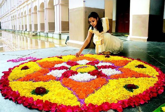 11 Easy and Latest Flower Rangoli Designs For This Diwali